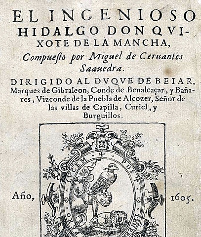 Publicó la primera parte de El Quijote