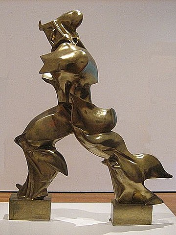 Forme uniche nella continuità dello spazio (Boccioni)