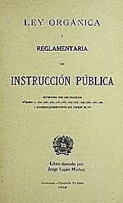 Ley Orgánica de Instrucción Pública