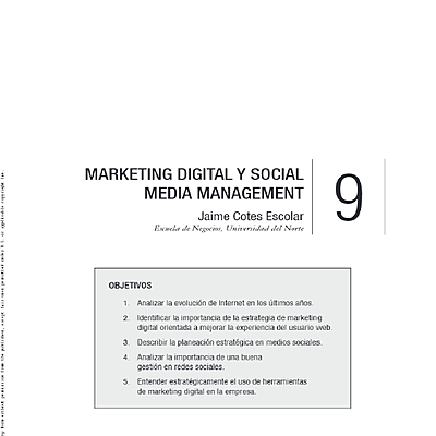 Timeline: Gerencia de marketing