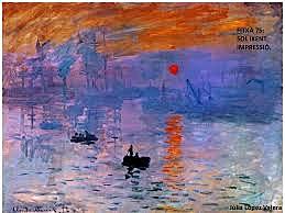 Sol ixent, impressió de Claude Monet