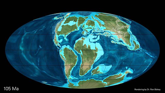 Break Up of Pangaea Begins (150 million years ago)