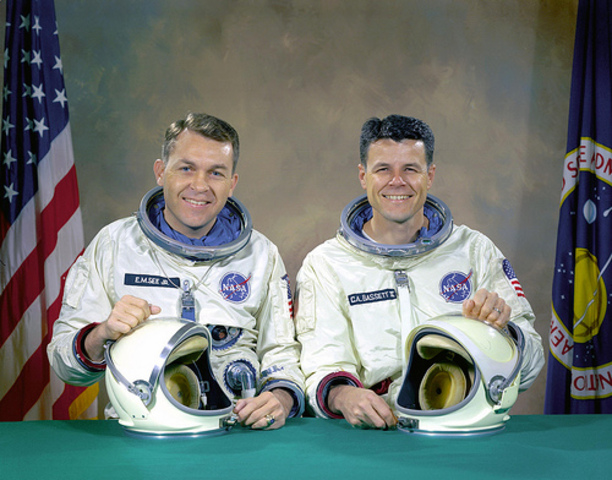 Astronauts Charles Bassett and Elliott See die in plane crash
