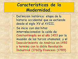 LA MODERNIDAD