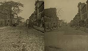 EEUU. NEW JERSEY. SE CONSTRUYE EL PRIMER PAVIMENTO DE ASFALTO.