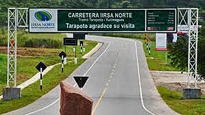 PERU. CONSTRUCCION CARRETERA INTEROCEANICA IIRSA NORTE.