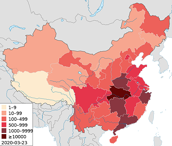 Primeros paises afectados