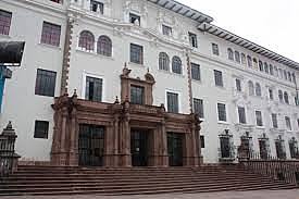 CUSCO. CONSTRUCCION DEL PALACIO DE JUSTICIA.
