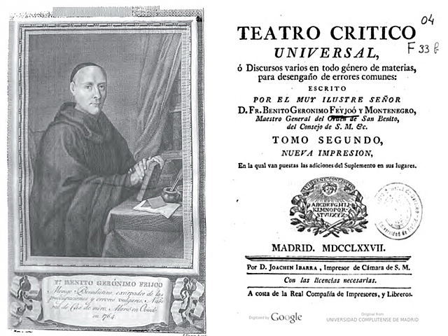 "Teatro crítico universal" de Benito Jerónimo Feijoo