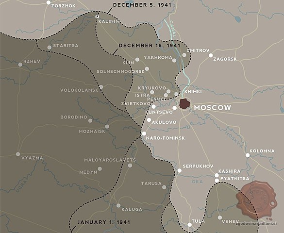 Začetek bitke za Moskvko