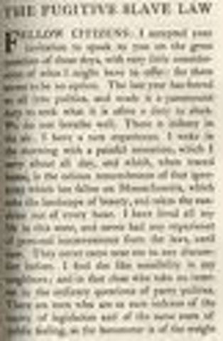 The Fugitive Slave Law