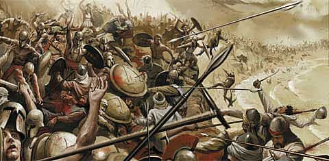 Espartanos vencen a los persas en la batalla de Platea