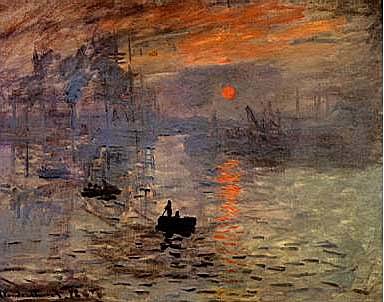 Sol ixent, impressió de Claude Monet