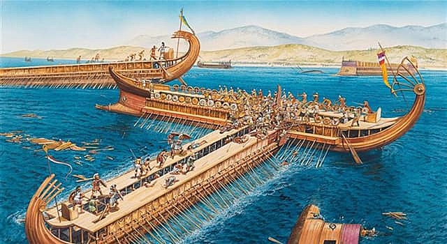 la poderosa flota ateniense