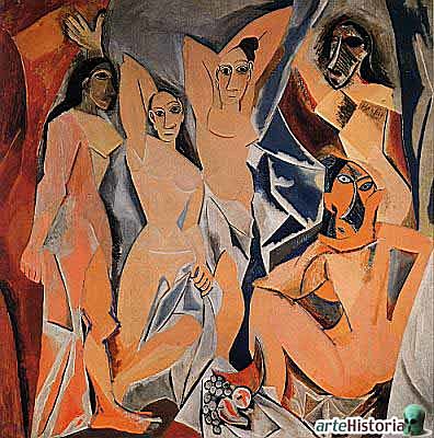 Picasso pinta Les senyoretes d’Avinyó (Les demoiselles d’Avignon)