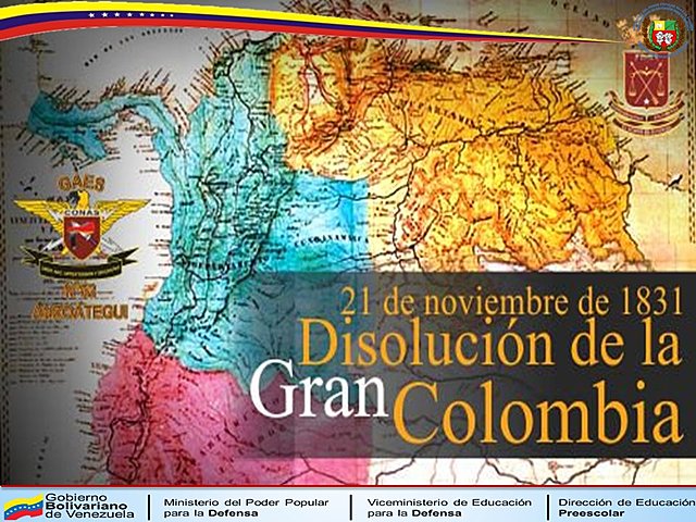 Disolución de la Gran Colombia