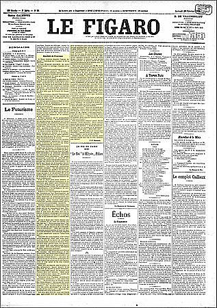 MANIFEST FUTURISTA- FILIPPO TOMASSO MARINETTI