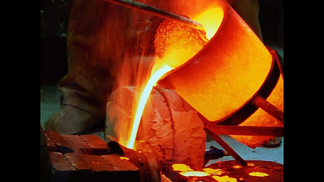 temperatura de fusió del coure, el bronze i el ferro