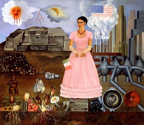 OBRA “Autorretrato en la frontera entre México y los Estados Unidos”