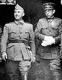 The start of the Spanish Civil War