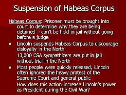 suspended habeas corpus