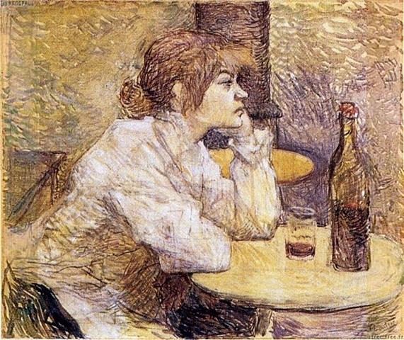 "La bebedora, retrato de Suzanne Valadon"