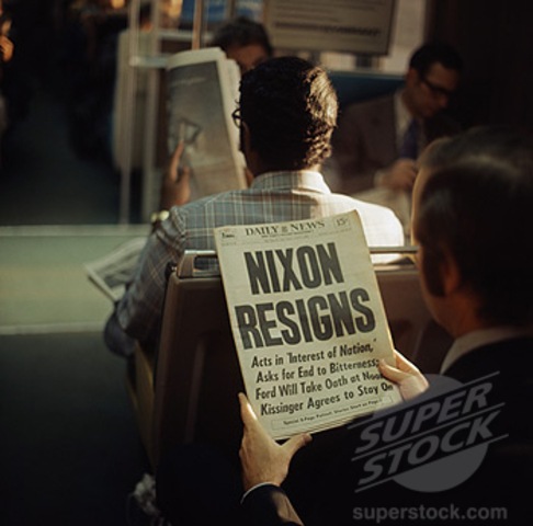 U.S. President Nixon Resigns