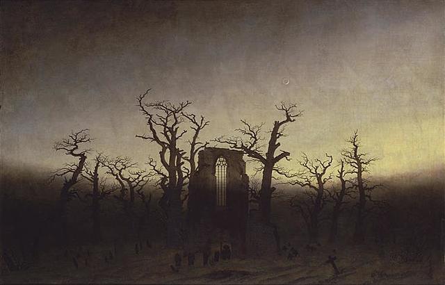 Abadía en el robledal - Caspar David Friedrich - 1910