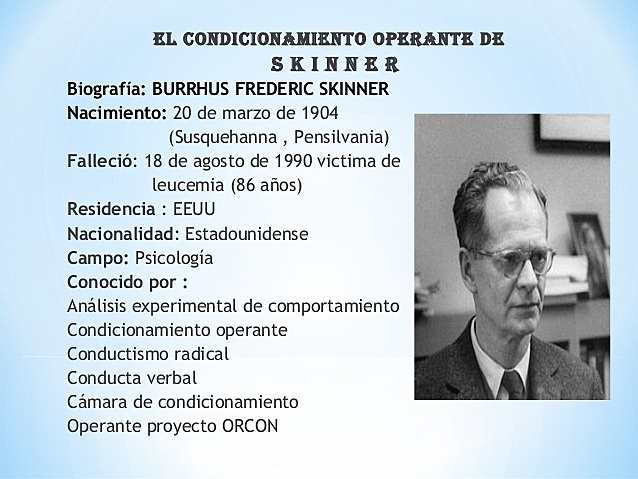 Burrus Frederic Skinner, TEORÍA COGNOSCITIVISTA