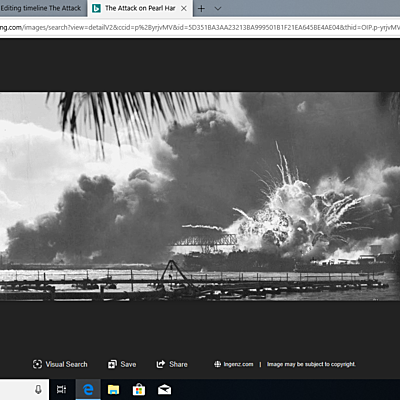 Timeline: The Attack on Pearl Harbor and the U.S. enters the World War II