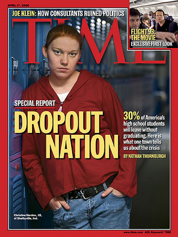 Droped out of school.