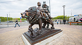 Timeline: Monuments to literary heroes public city of Tomsk