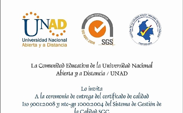 CERTIFICACIÓN DE CALIDAD NTC ISO 9001_2009 - 2012