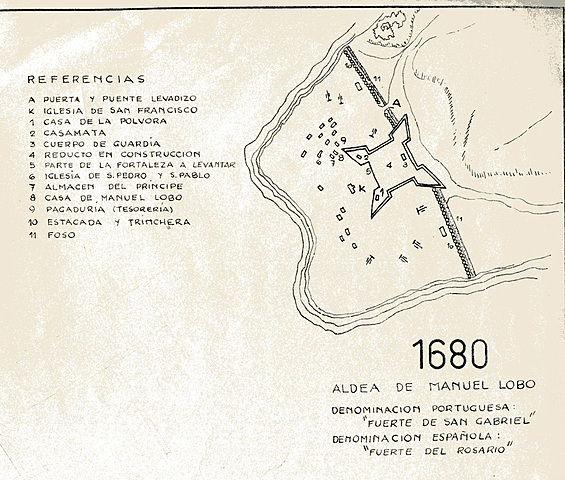 Fundación de la "Nova Colonia do Sacramento" (portugueses)