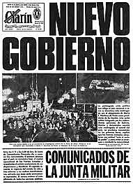 Dictadura militar en Argentina.