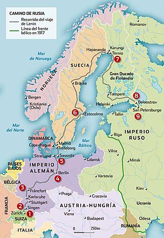 VIAJE EN TREN DE LENIN