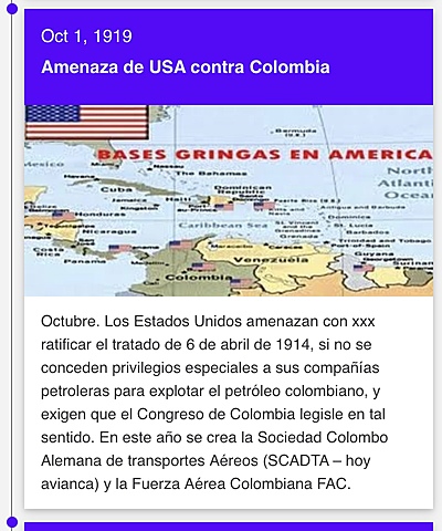 *** Amenazas de Estados Unidos a Colombia,