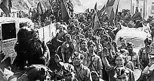 The African troop are airlifted