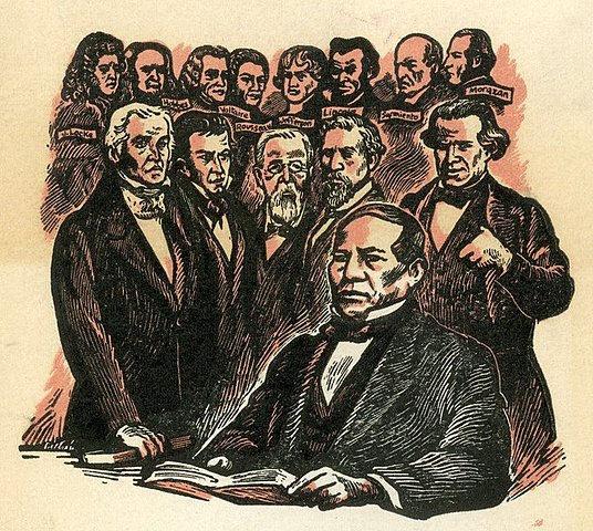 El gabinete del Presidente Juárez