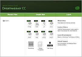 Versiones de 2015 de Dreamweaver CC