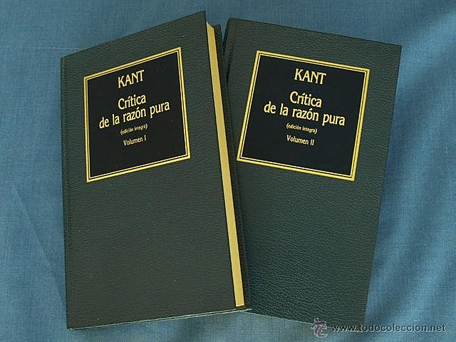 Publicación de la Crítica de la Razón Pura, escrita por Immanuel Kant - (1781).
