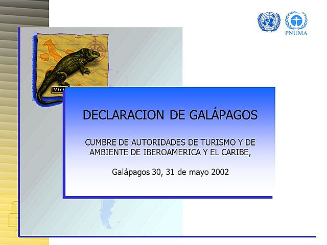 Declaración de Galápagos, Cumbre de autoridades de turismo y de ambiente de ibero América y el caribe