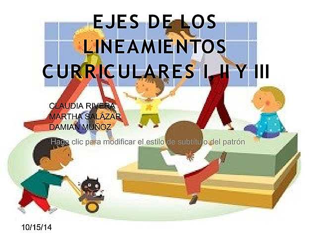 “Lineamientos pedagógicos para la educación preescolar”