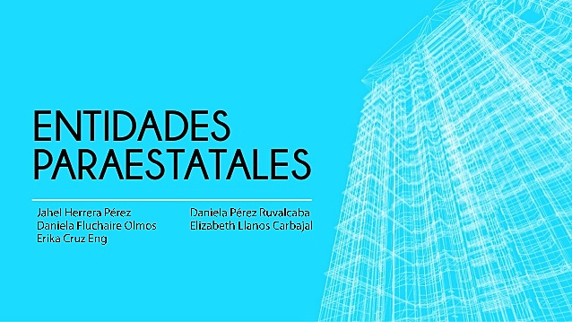 Integración de entidades paraestatales