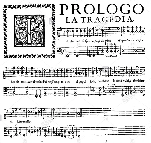 Nacimiento de la ópera. 1598.