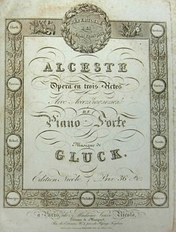 Alceste, ópera según la reforma definitiva.