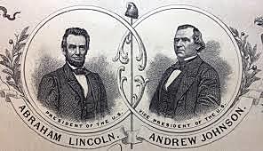 April 14th:  Lincoln is shot in his box at the Ford Theatre by John Wilkes Booth and dies early the next morning. His secretaries escape a similar fate. The conspirators are arrested and hanged. Andrew Johnson becomes President.