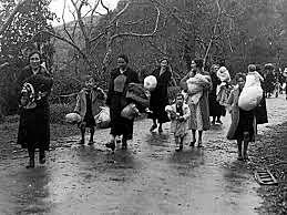 Gran éxodo ( enero y febrero de 1939 consecuencia de la conquista de Cataluña.