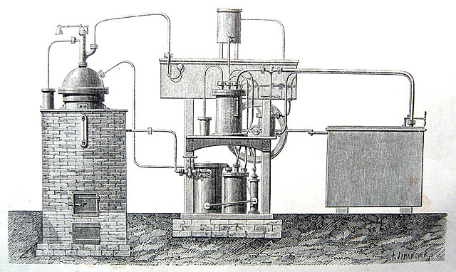 Sistema de refrigeración antiguo