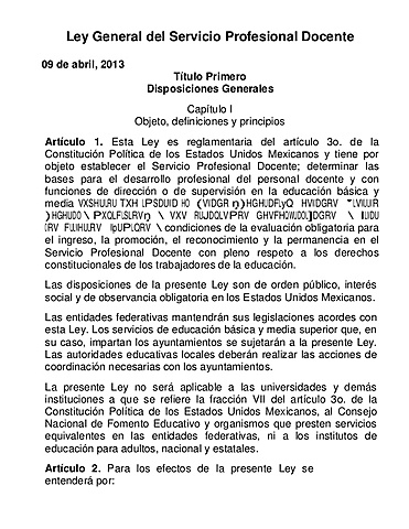 Ley del Servicio Profesional Docente